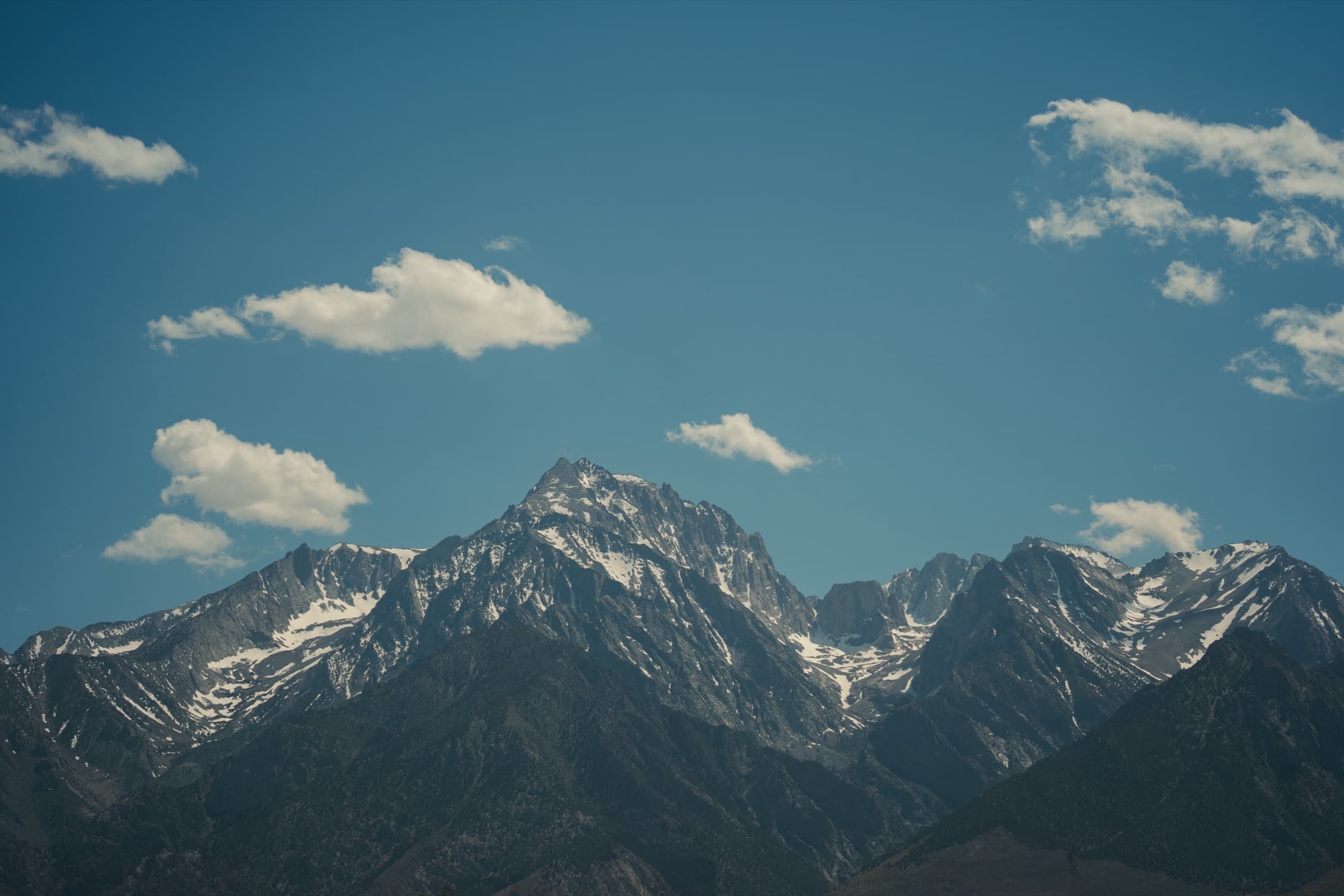 Snow-capped peaks of the Sierra